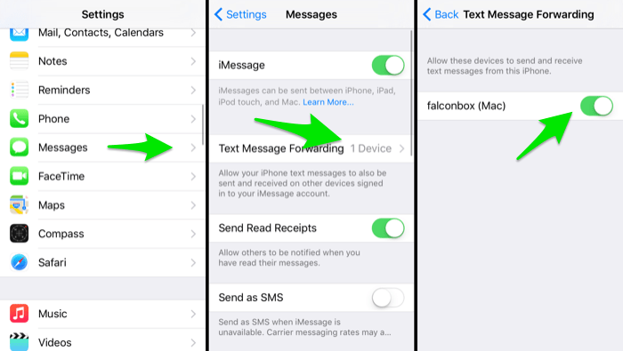 Ipad text messages app